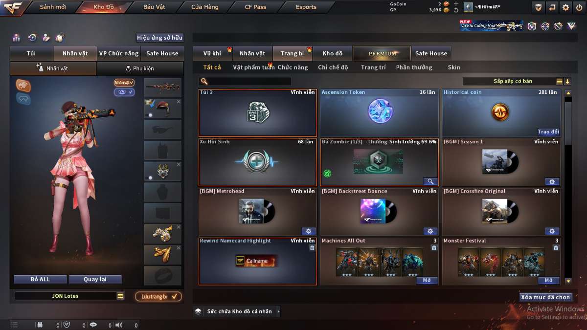 shop acc cf uy tin gia re
